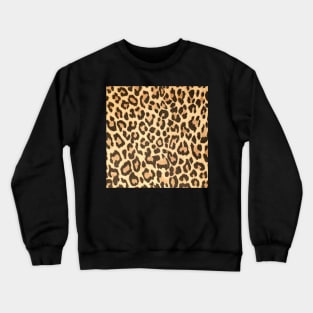 Leopard leather pattern texture closeup Crewneck Sweatshirt